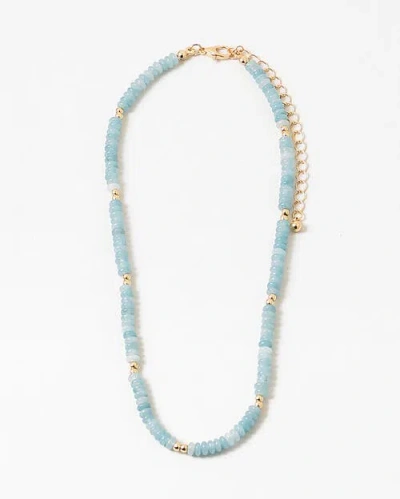 Erin Mcdermott Jewelry Mint Mojito Gemstone Necklace In Blue