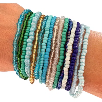 Erin Mcdermott Jewelry Shades Of Blue Bracelets In Brown