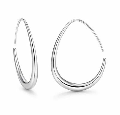 Erin Mcdermott Jewelry Silver Hampton Hoops In Metallic