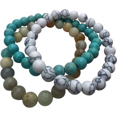 Erin Mcdermott Jewelry Tranquility Trio Stack In Multi