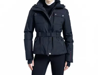 Erin Snow Diana Ski Jacket In Black In Blue
