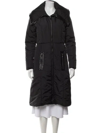 Pre-owned Erin Snow Down Coat In Gray
