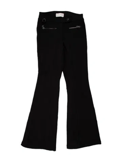 Pre-owned Erin Snow Flared Pants In Black
