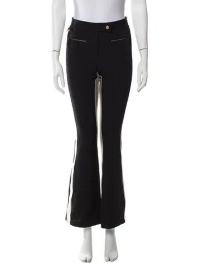 Pre-owned Erin Snow Flared Pants In Black