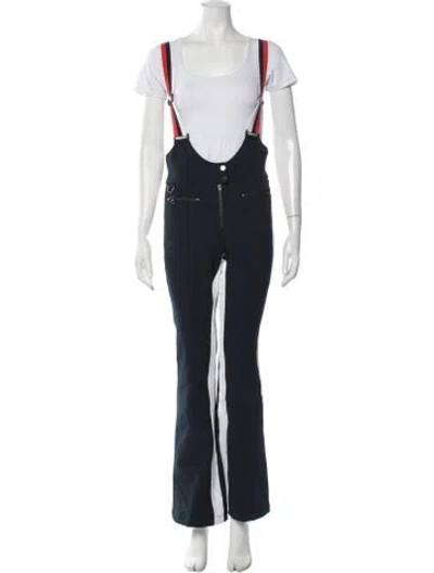 Pre-owned Erin Snow Nylon Colorblock Pattern Ski Suit In Blue