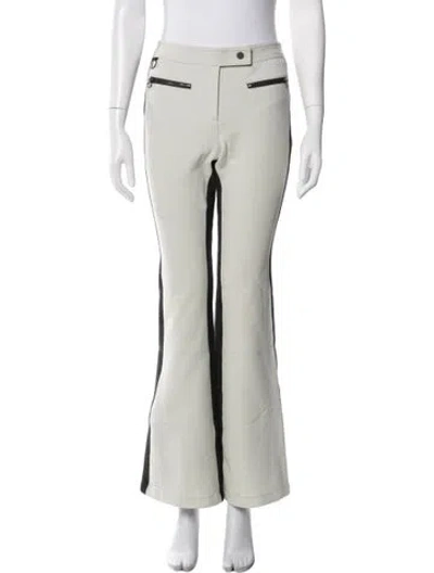 Pre-owned Erin Snow Nylon Flared Pants In Blue/white