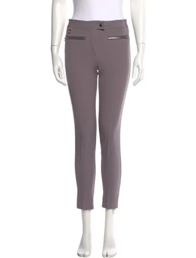 Pre-owned Erin Snow Nylon Skinny Leg Pants In Purple