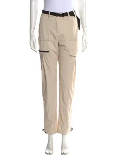 Pre-owned Erin Snow Nylon Straight Leg Pants In Neutral