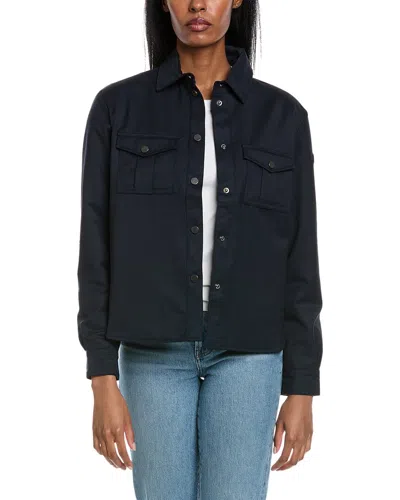 Erin Snow Sahara Wool Shirt Jacket In Blue