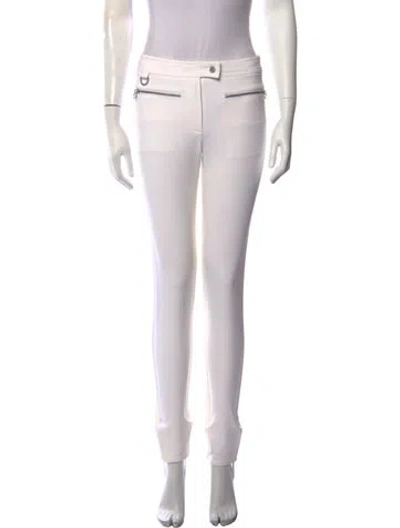 Pre-owned Erin Snow Skinny Leg Pants In White