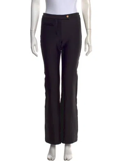 Pre-owned Erin Snow Straight Leg Pants In Black