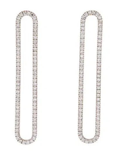 Pre-owned Eriness 14k 1.00ctw Diamond Drop Earrings In Multi