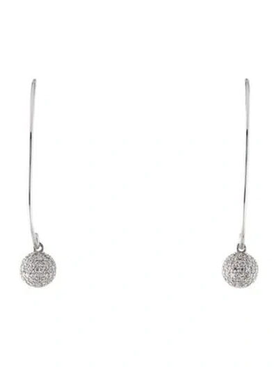 Pre-owned Eriness 14k Diamond Disco Ball Wire Earrings In Multi