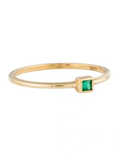Pre-owned Eriness 14k Emerald Band In Multi