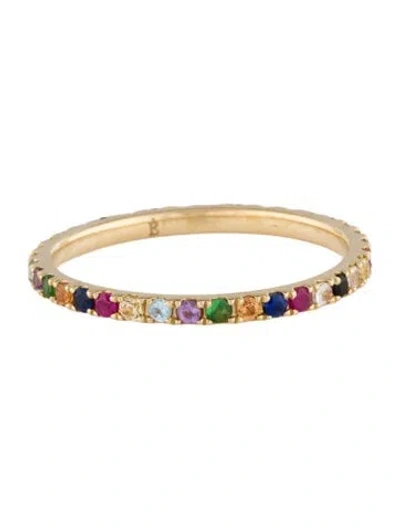 Pre-owned Eriness 14k Multicolor Eternity Band