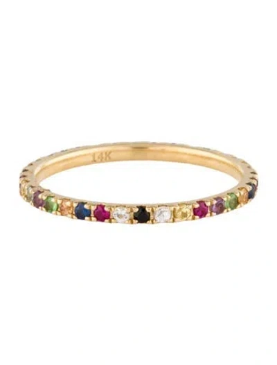 Pre-owned Eriness 14k Multicolor Eternity Band
