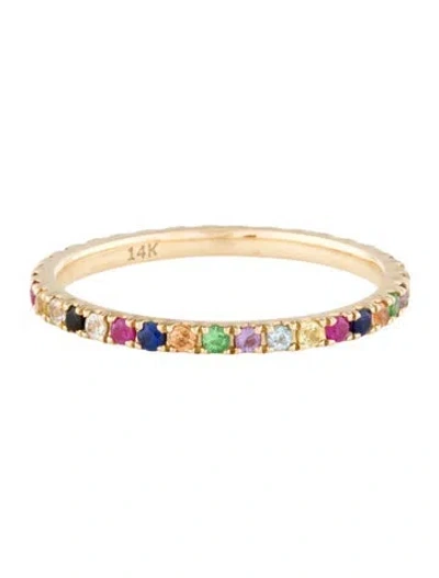 Pre-owned Eriness 14k Multicolor Eternity Band