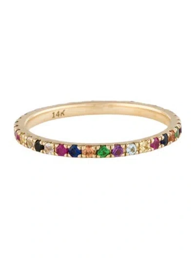 Pre-owned Eriness 14k Multicolor Eternity Band