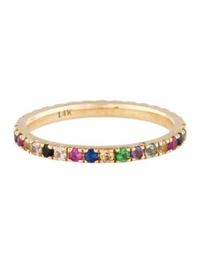 Pre-owned Eriness 14k Multicolor Eternity Band