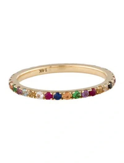 Pre-owned Eriness 14k Multicolor Eternity Band