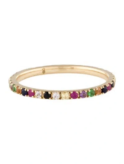 Pre-owned Eriness 14k Multicolor Eternity Band