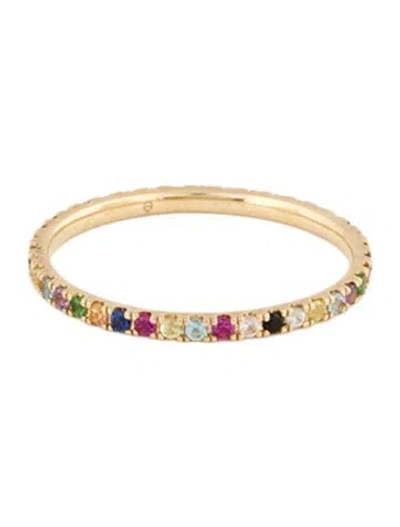 Pre-owned Eriness 14k Multistone Eternity Band Ring