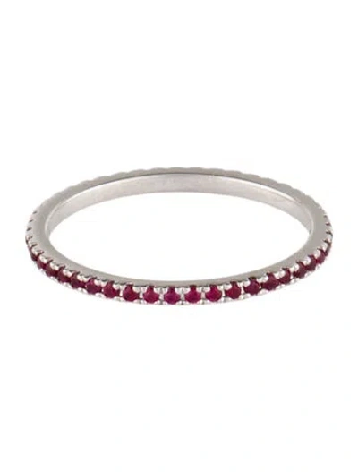 Pre-owned Eriness 14k Ruby Eternity Band In Multi