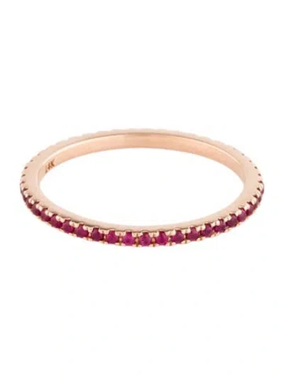 Pre-owned Eriness 14k Ruby Eternity Band In Multi