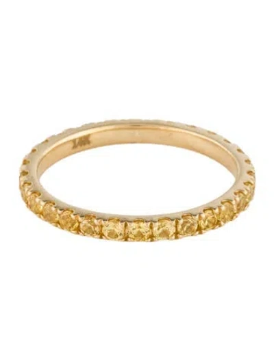 Pre-owned Eriness 14k Sapphire Eternity Band In Multi