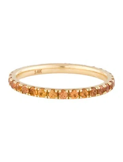 Pre-owned Eriness 14k Sapphire Eternity Band In Multi