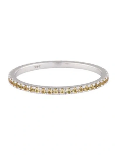 Pre-owned Eriness 14k Sapphire Eternity Band In Multi