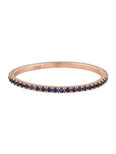Pre-owned Eriness 14k Sapphire Eternity Band In Multi