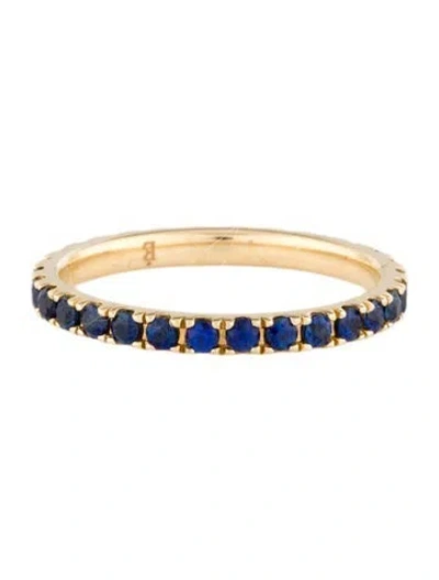 Pre-owned Eriness 14k Sapphire Eternity Ring In Multi