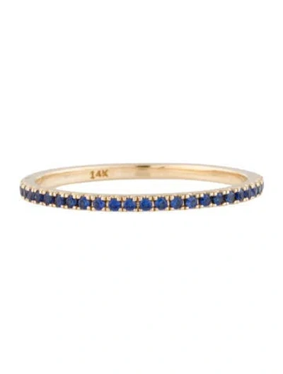 Pre-owned Eriness 14k Sapphire Eternity Stacking Band In Multi