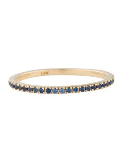Pre-owned Eriness 14k Sapphire Eternity Stacking Band In Multi
