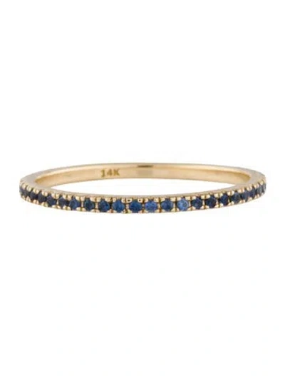 Pre-owned Eriness 14k Sapphire Eternity Stacking Band In Multi