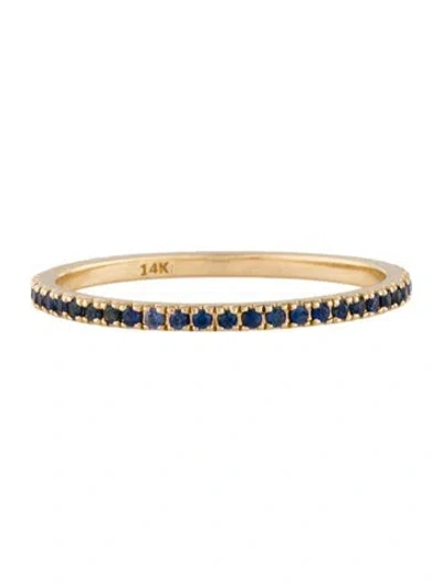 Pre-owned Eriness 14k Sapphire Eternity Stacking Band In Multi