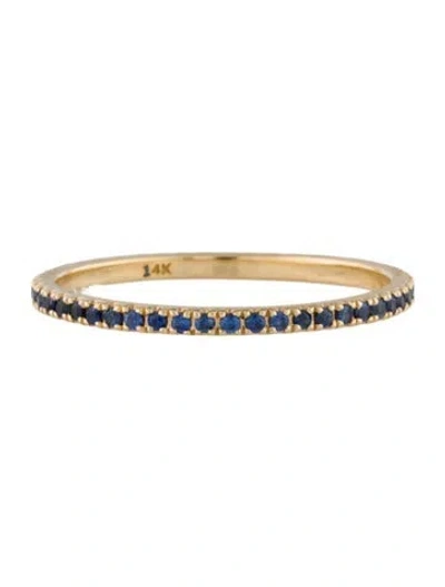 Pre-owned Eriness 14k Sapphire Eternity Stacking Band In Multi