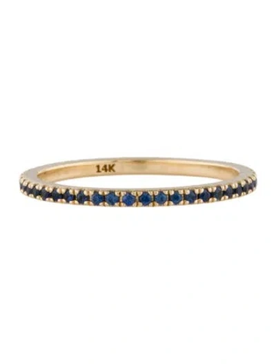 Pre-owned Eriness 14k Sapphire Eternity Stacking Band In Multi
