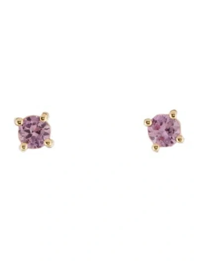 Pre-owned Eriness 14k Sapphire Stud Earrings In Multi