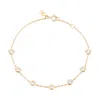 Eriness Diamonds By The Yard Bracelet In Yellow Gold,white Diamond