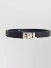 Erl Adjustable Leather Belt For Versatile Styling In Black