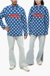 Erl All-over Starsterry-cotton Crew-neck Sweater