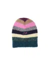 Erl Striped Soft Texture Hat For Everyday Wear In Multi