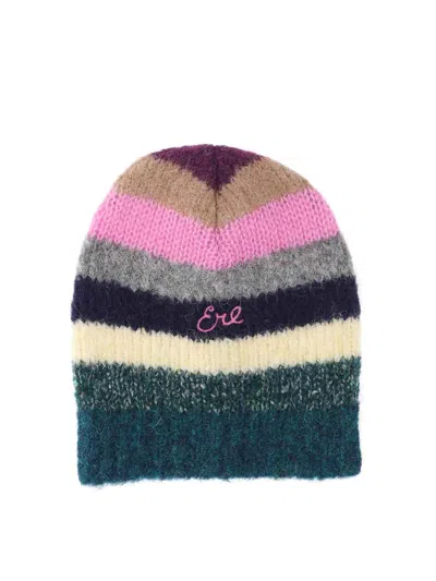 Erl Alpaca Blend Beanie In Multi