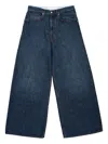 Erl Baggy Indiana Distressed Jeans Blue In Blue