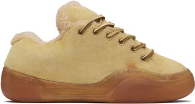 Erl Beige Vamp Skate Sneakers