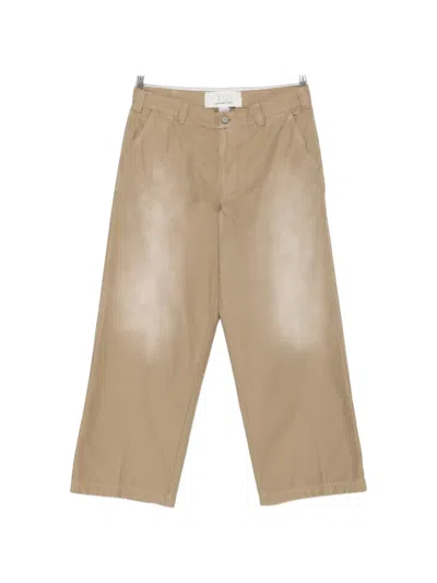 Erl Kids' Belt-loops Trousers In Brown