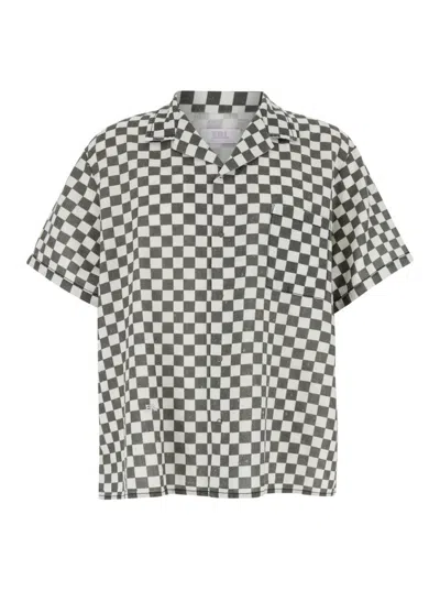 Erl Black And White Bowling Shirt
