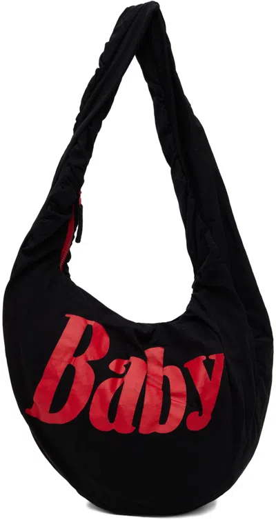 Erl Black 'baby' Tote In Faded Black